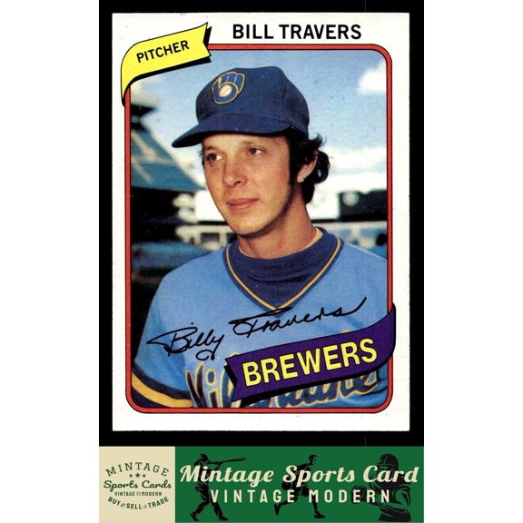 1980 Topps Bill Travers #109