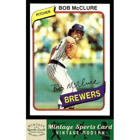 1980 Topps Bob McClure #357