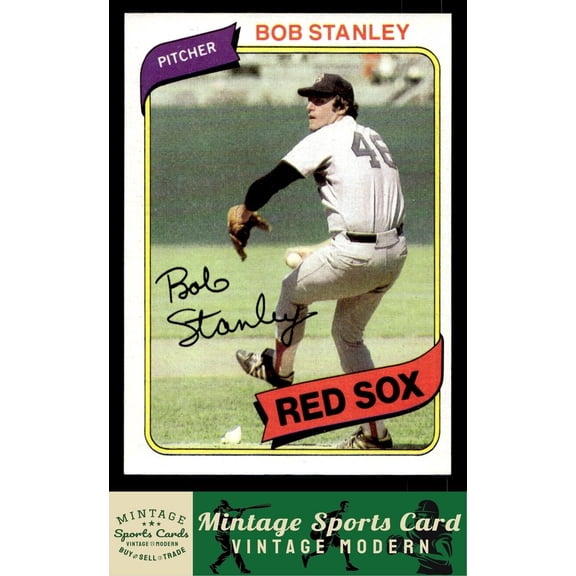 1980 Topps Bob Stanley Boston Red Sox #63 Baseball Trading Card