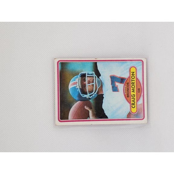 1980 Topps Craig Morton Denver Broncos #105 NFL Football Trading Card
