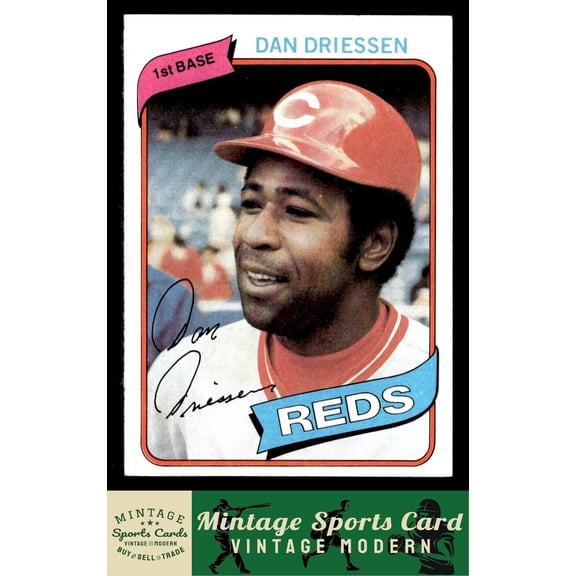 1980 Topps Dan Driessen #325 Cincinnati Reds Baseball Card