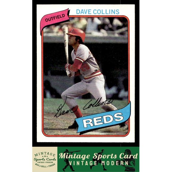 1980 Topps Dave Collins #73 Cincinnati Reds Baseball Card