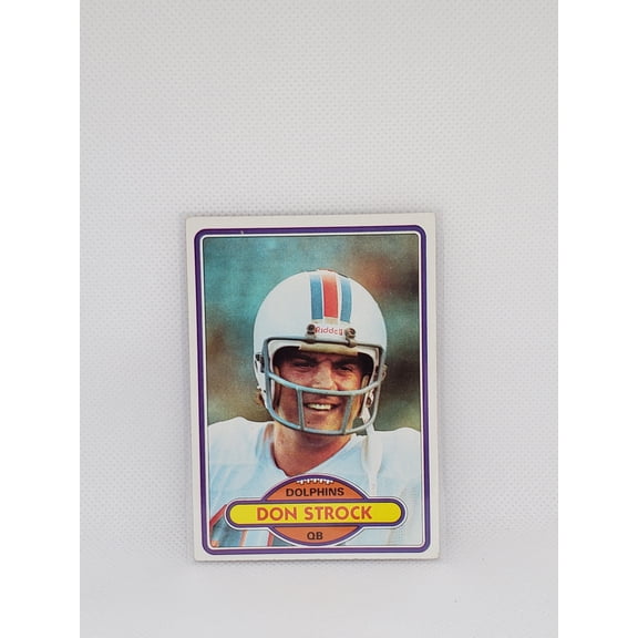 1980 Topps Don Strock #381 Miami Dolphins Football Card