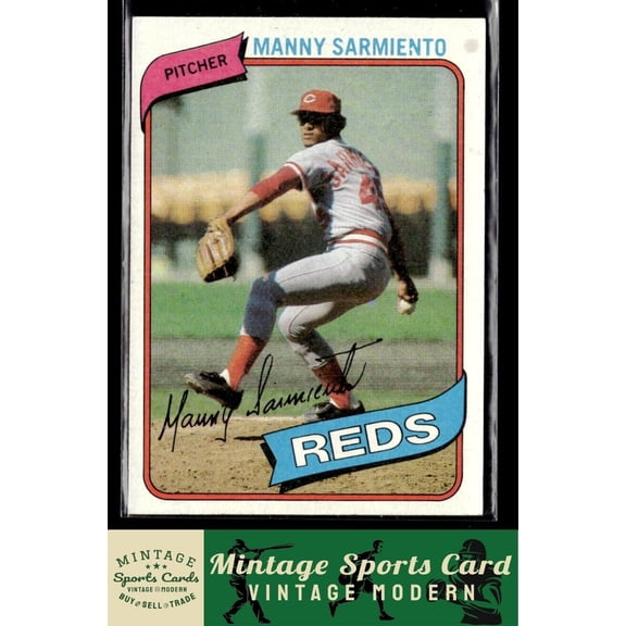 1980 Topps Manny Sarmiento #21 Cincinnati Reds Baseball Card
