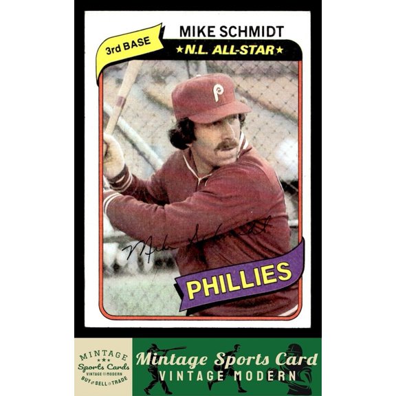 1980 Topps Philadelphia Phillies Mike Schmidt #270 Baseball Card