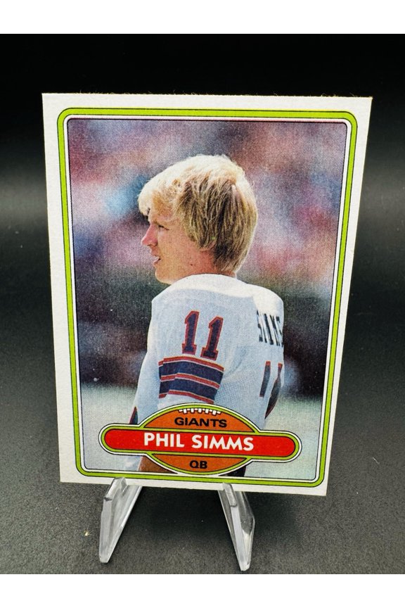 Near Mint+ 1980 Topps Phil Simms #225 Rookie New York Giants Football Card