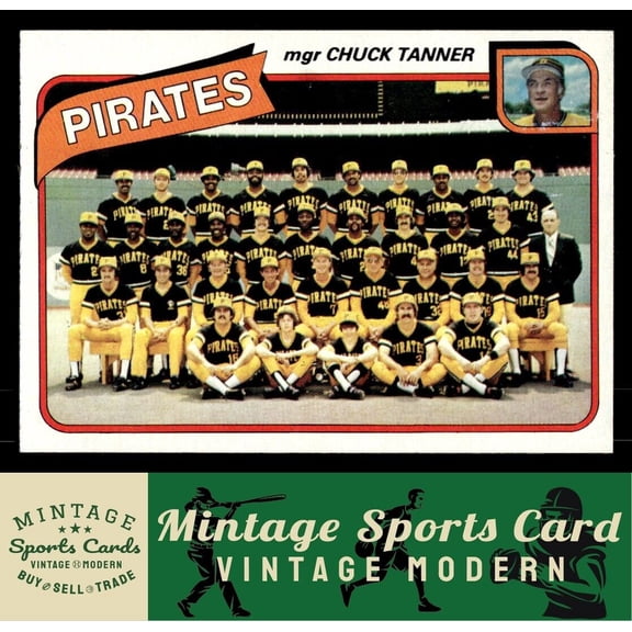 1980 Topps Pittsburgh Pirates / Chuck Tanner #551 Team Checklists