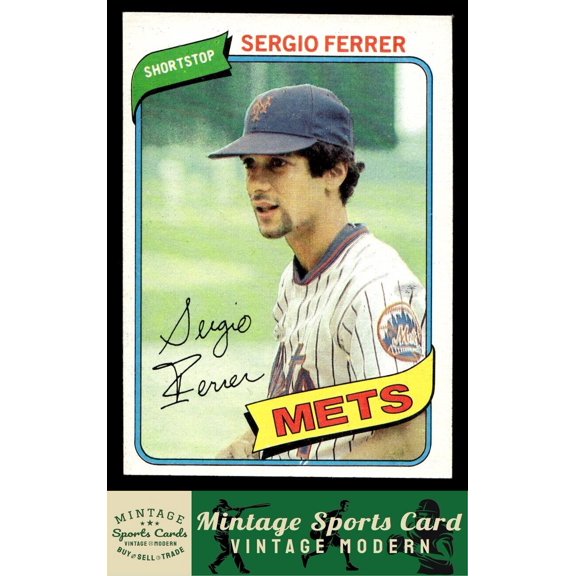1980 Topps Sergio Ferrer #619 New York Mets Baseball Card