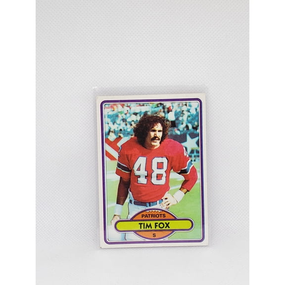 1980 Topps Tim Fox #269 New England Patriots Football Card