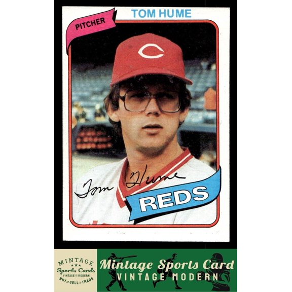 1980 Topps Tom Hume #149 Cincinnati Reds Baseball Card
