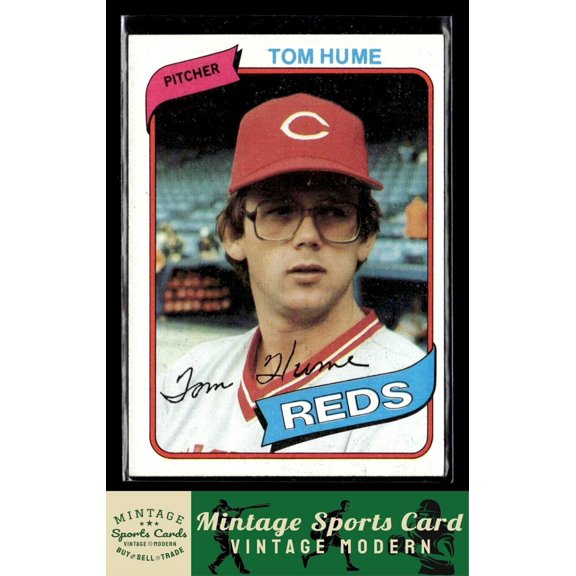1980 Topps Tom Hume #149 Cincinnati Reds Baseball Card
