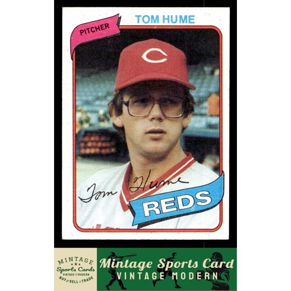1980 Topps Tom Hume #149 Cincinnati Reds Baseball Card