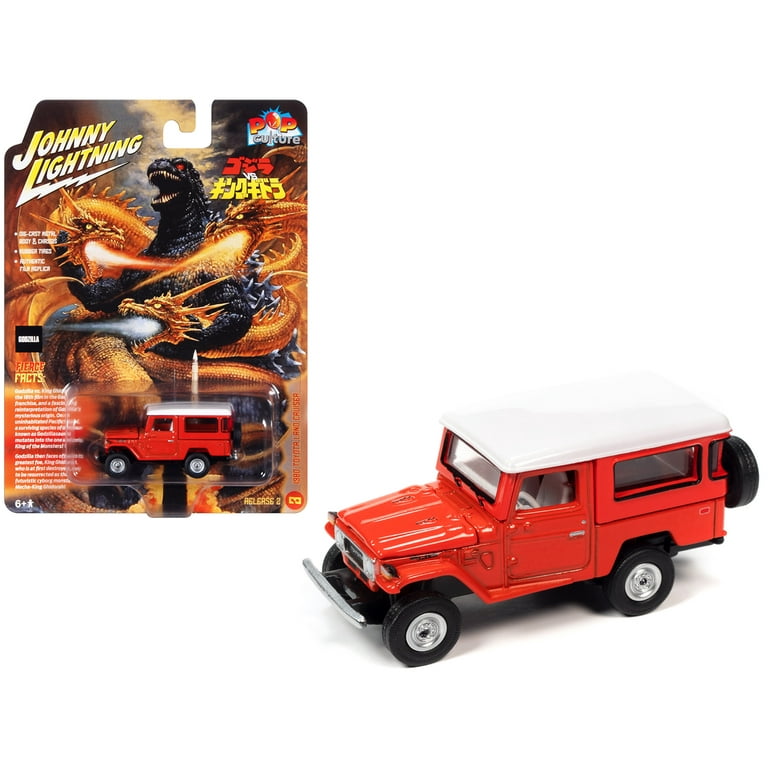 Johnny Lightning 1980 Toyota Land Cruiser Gray and Red Primer (Weathered)  Limited Edition to 4800 Pieces Worldwide 1/64 Diecast Model Car
