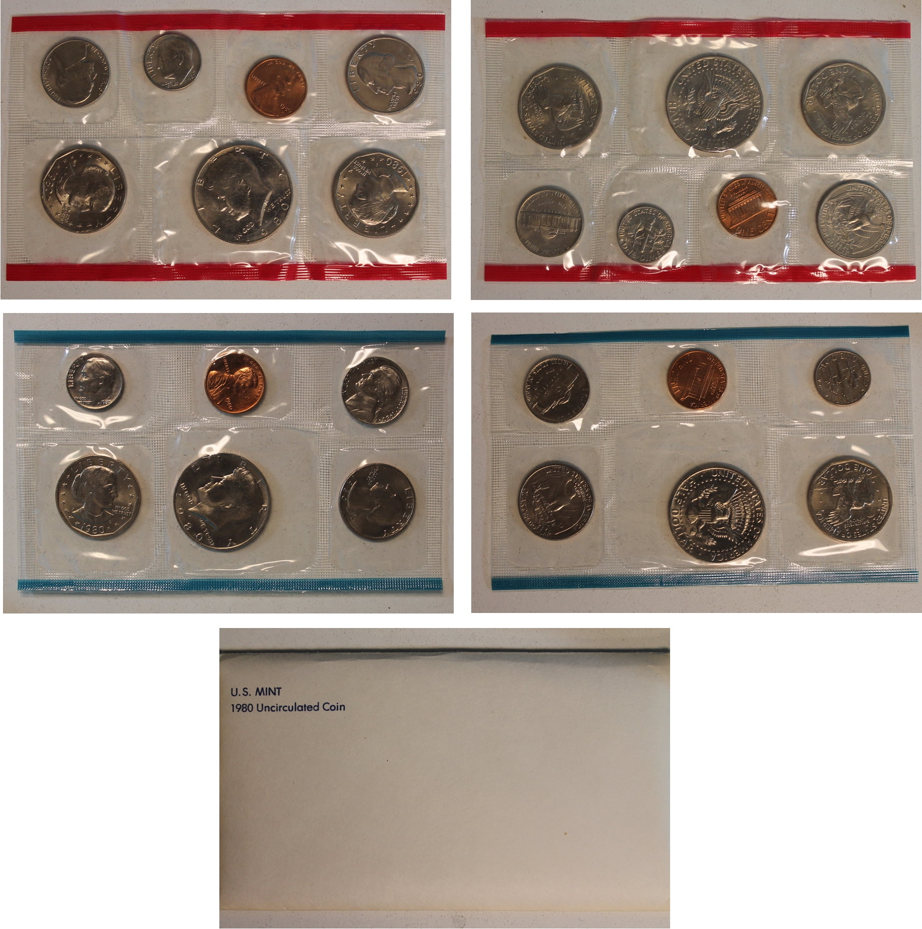 1980 U.S. Mint Set – 13 Coins – Collectible OGP Set (Includes Susan B ...