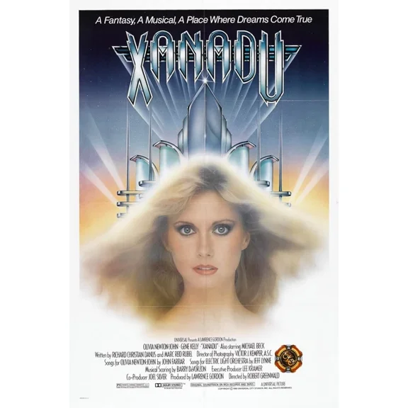 1980 Xanadu Movie Poster Olivia Newton John Gene Kelly Michael Beck UNFRAMED PAPER POSTER