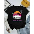 thumbnail image 1 of 1980's Retro Wave Chevy Camaro IROC-Z Muscle Car Fan Gift Unisex tee V50985, for men & women, up to size 5XL, 1 of 3