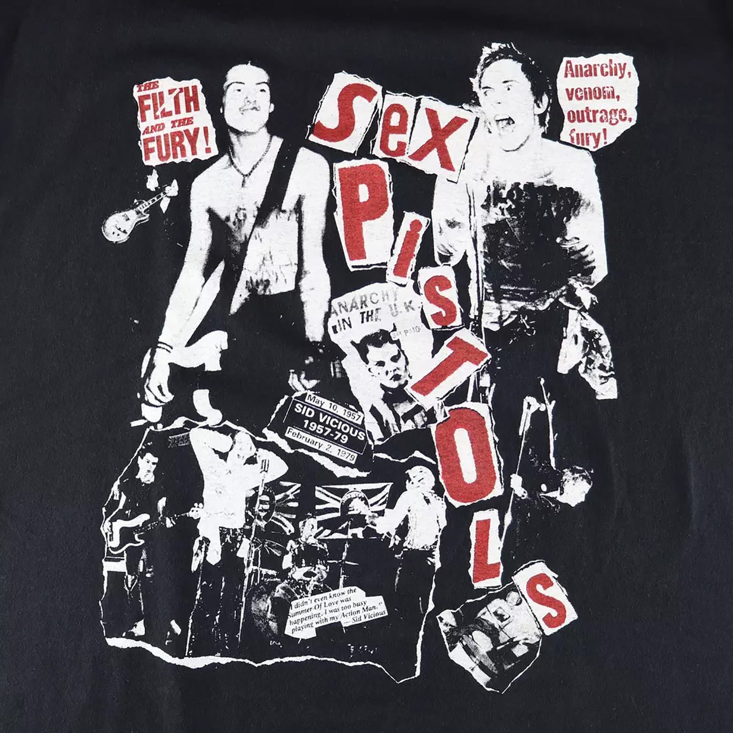 1980’s Sex Pistols Sid Vicious Punk Band Tour Shirt Unisex Cotton Shirt