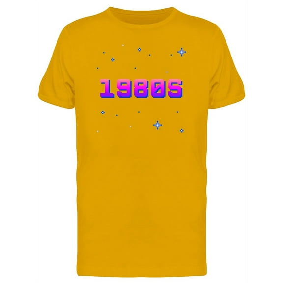 1980S Retro Pixels T-Shirt Men -Image by Shutterstock, Male Large