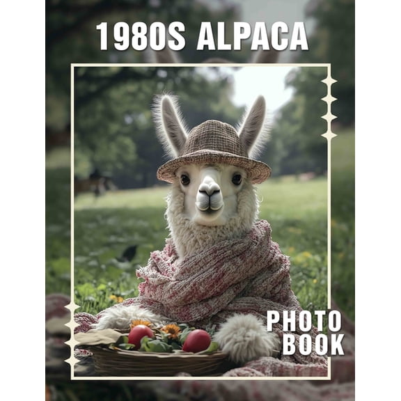 1980s Alpaca Photo Book: Nostalgic Collection Featuring 40 Unique Images Of Alpacas In Iconic 1980s Fashion, (Paperback)