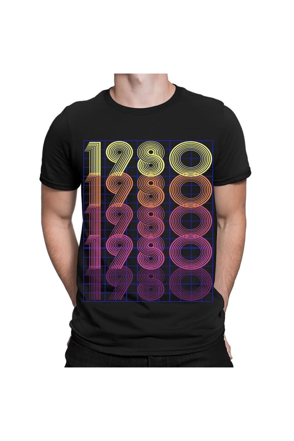 1980s Birthday Gift Retro Style Vintage Mens Womens T-Shirts Tee Top #TA-38
