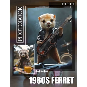 1980s Ferret Photo Book: Explore 40 Nostalgic Images Capturing Ferrets In Fun Outfits From The 1980s, (Paperback)