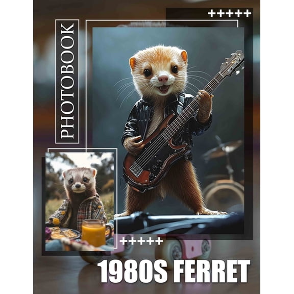 1980s Ferret Photo Book: Explore 40 Nostalgic Images Capturing Ferrets In Fun Outfits From The 1980s, (Paperback)
