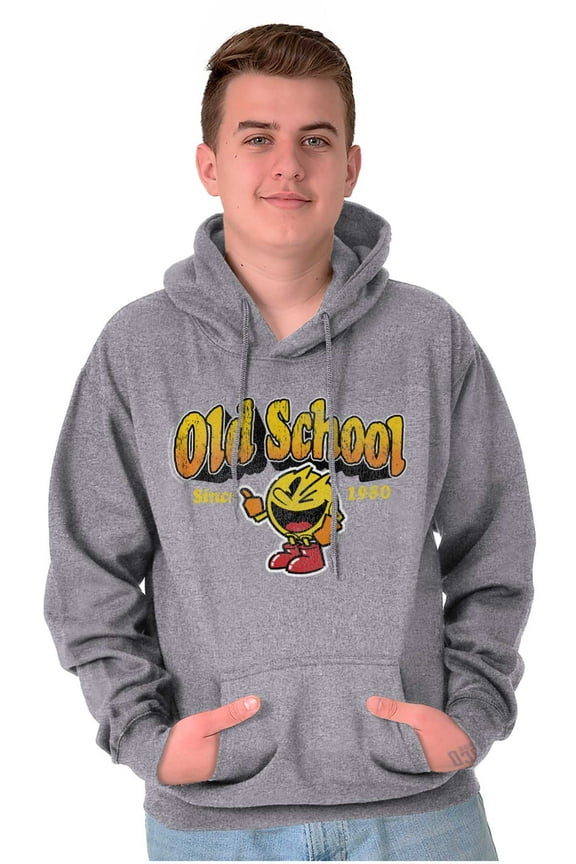 1980s Old School Arcade Game PACMAN Unisex Plus Size Hoodie Brisco Brands 3X