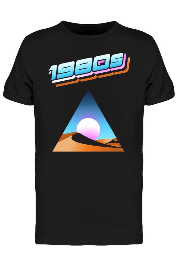 1980s Triangle Desert T-Shirt Men -Image by Shutterstock, Male x-Large