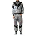 thumbnail image 1 of 1980s Vintage Disco Track Jacket and Jogger Pants Set Retro Sportswear Outfit for Men and Women Casual Athletic Wear, 1 of 3