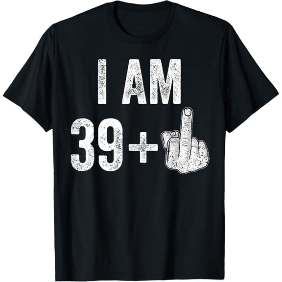 1981 1982 Birthday Men Male Him Fun 40 Funny 40th Birthday T-ShirtMen and women, Black T-shirt, size: Extra large S-4XL
