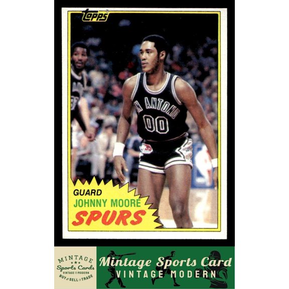 1981-82 Topps Johnny Moore San Antonio Spurs #MW103 Basketball Card