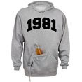 thumbnail image 1 of 1981 College Style Beer Holder Tailgate Hoodie Sweatshirt Unisex Large Oxford, 1 of 4