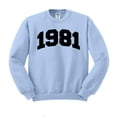 thumbnail image 1 of 1981 College Style Sweatshirt Unisex 2X-Large Light Blue, 1 of 5