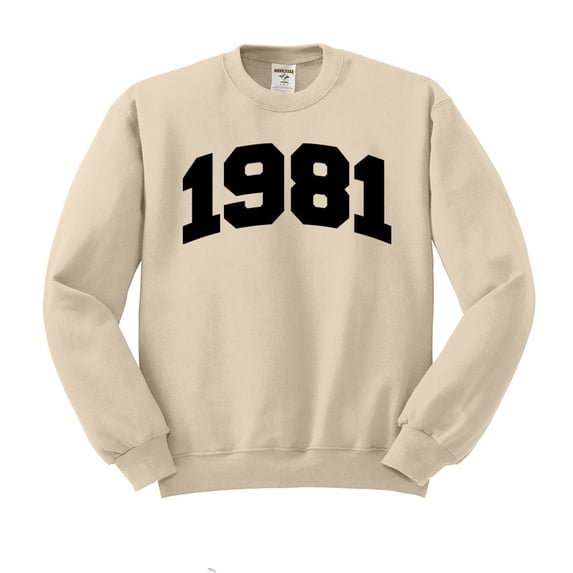 1981 College Style Sweatshirt Unisex 3X-Large Sand