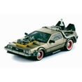 thumbnail image 1 of 1981 DeLorean DMC 12 Coupe - Back to the Future III Time Machine, Stainless Steel - Sun Star 2712 - 1/18 Scale Diecast Model Toy Car, 1 of 2