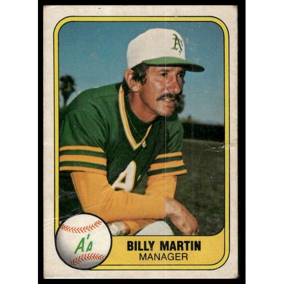 1981 Fleer Billy Martin #581