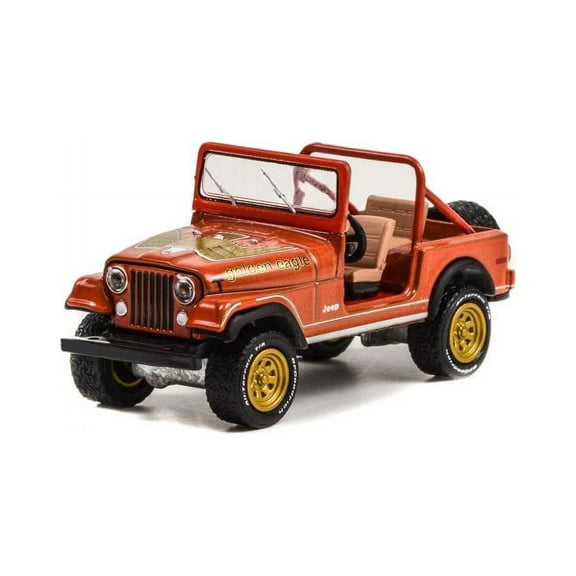 1981 Jeep CJ-7 Golden Eagle, Russet Brown - Greenlight 35230C/48 - 1/64 scale Diecast Car