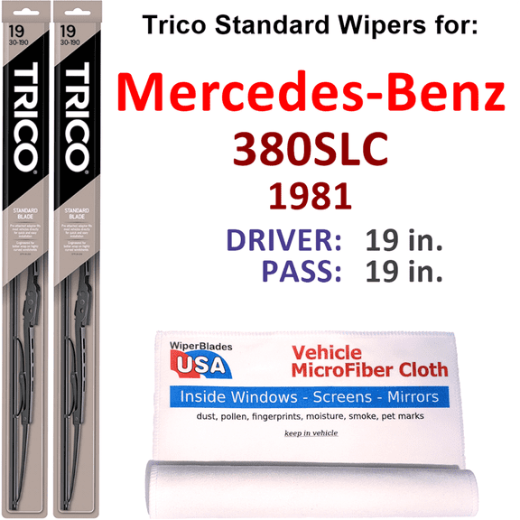 1981 Mercedes-Benz 380SLC Wiper Blades (Set of 2)
