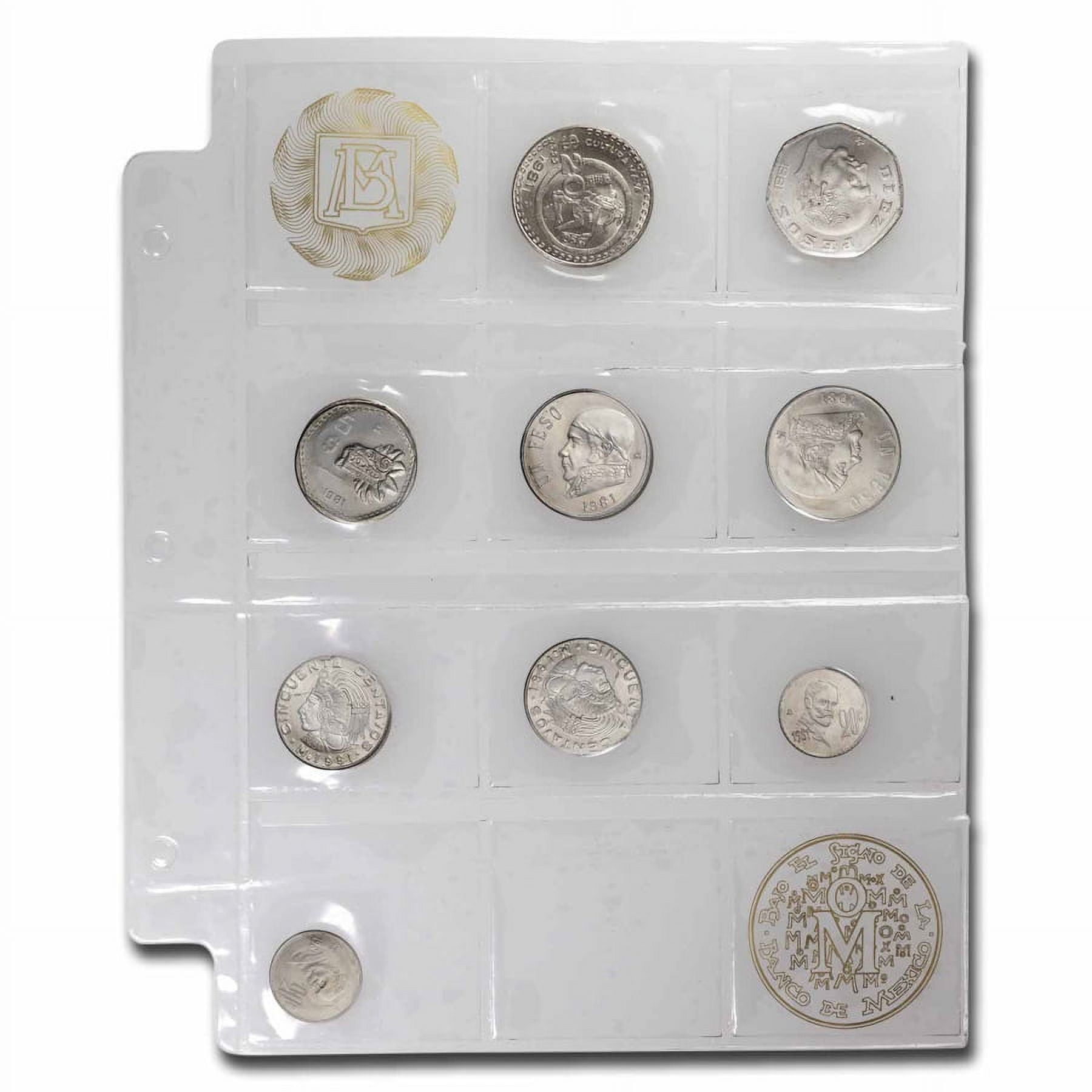 1981 Mexico 20 Centavos-20 Pesos 9-Coin Mint Set - Walmart.com