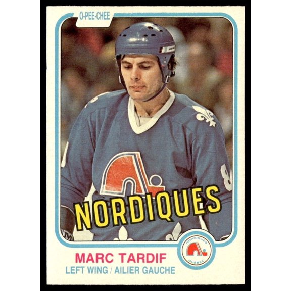 1981 O-Pee-Chee Hockey Card Marc Tardif Quebec Nordiques #283