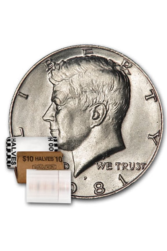 1981-P Kennedy Half Dollar 20-Coin Roll BU