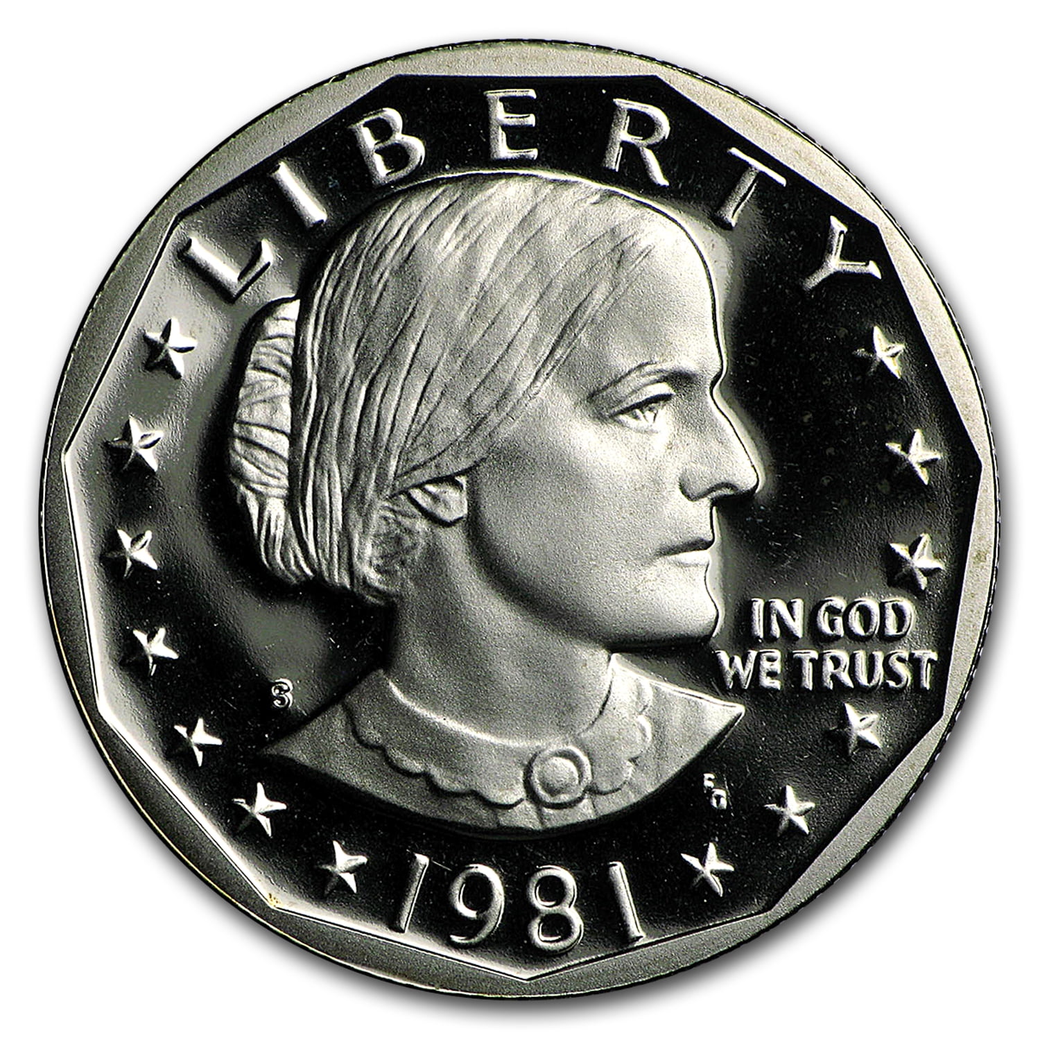 1981 S Susan B. Anthony Dollar Proof Coin – GEM DCAM Quality, Uncirculated From US Mint