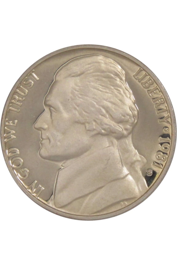 1981 S Type 1 Jefferson Nickel 5 Cent Piece Choice Proof 5c US Coin