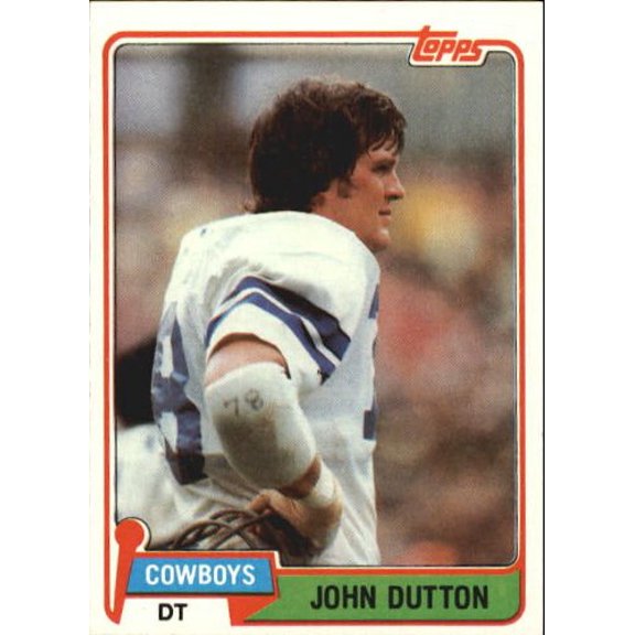 1981 Topps #249 John Dutton NFL Football Trading Card