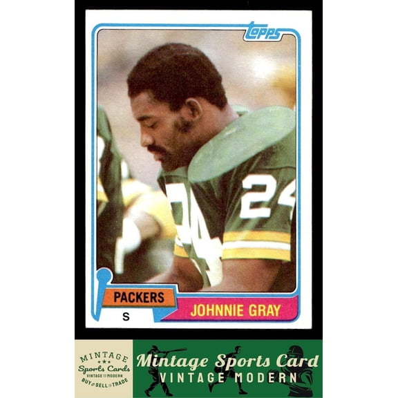 1981 Topps Johnnie Gray #465 Green Bay Packers Football Card
