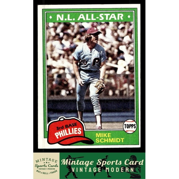 1981 Topps Mike Schmidt #540 Philadelphia Phillies MLB Baseball Card
