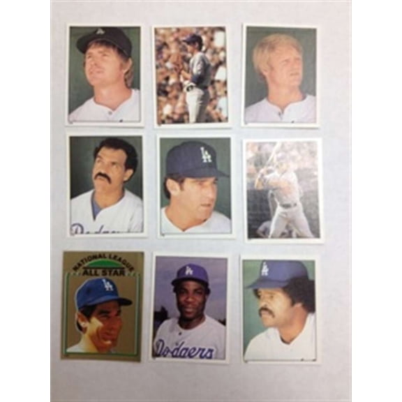 1981 Topps Stickers World Champions Los Angeles Dodgers Team Set 10 Cards NM-MT