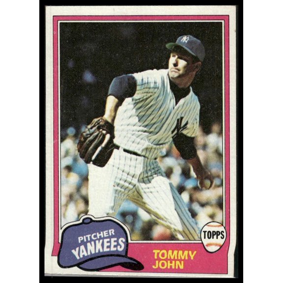 1981 Topps #550 Tommy John New York Yankees Baseball Card