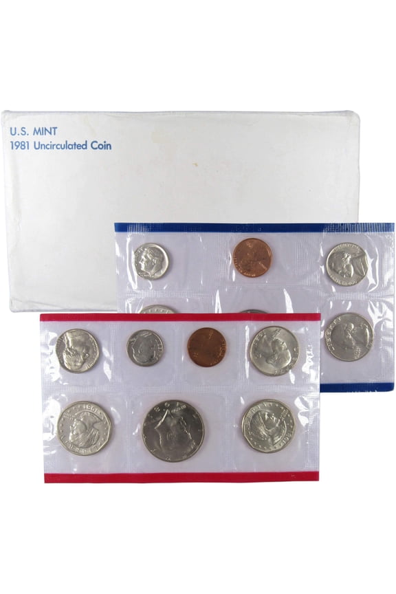 1981 Uncirculated Coin Set U.S Mint Original Government Packaging OGP