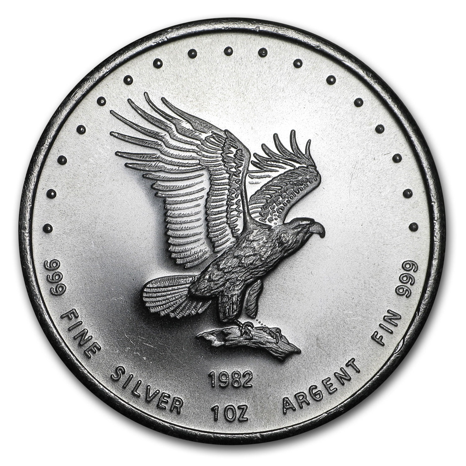 1982 1 oz Silver Round Monex Eagle